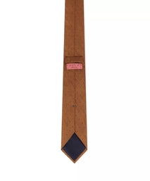 Mustard Yellow Pin Dot Textured Silk Woven Tie