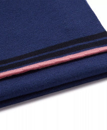 Blue Knitted Merino Wool Hat & Scarf Set