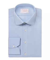 Pale Blue Slim Fit Essential Poplin Formal Shirt