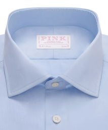 Pale Blue Slim Fit Essential Poplin Formal Shirt