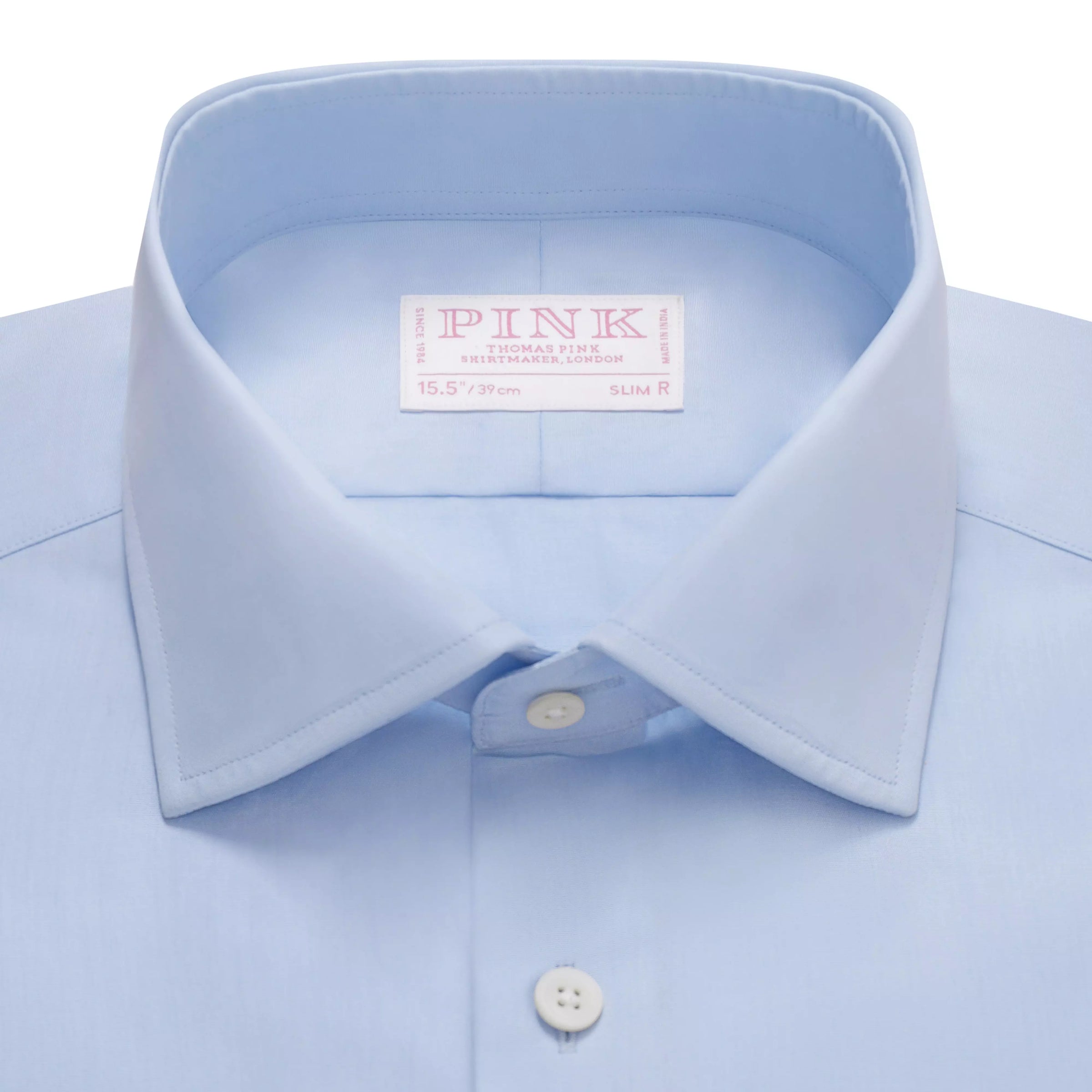 Pale Blue Slim Fit Essential Poplin Formal Shirt