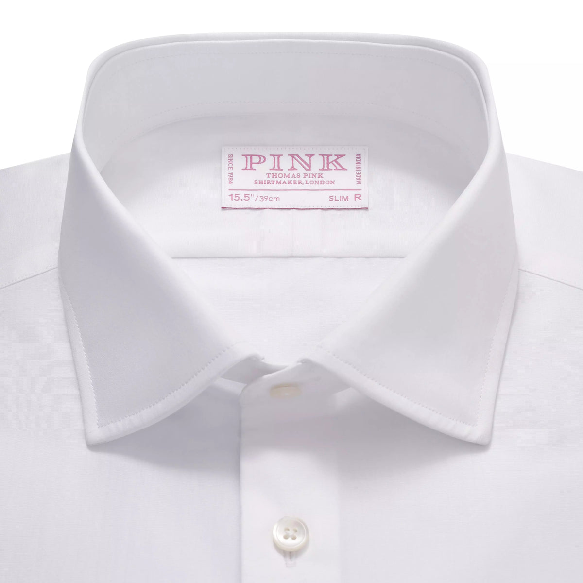 White Slim Fit Essential Poplin Formal Shirt