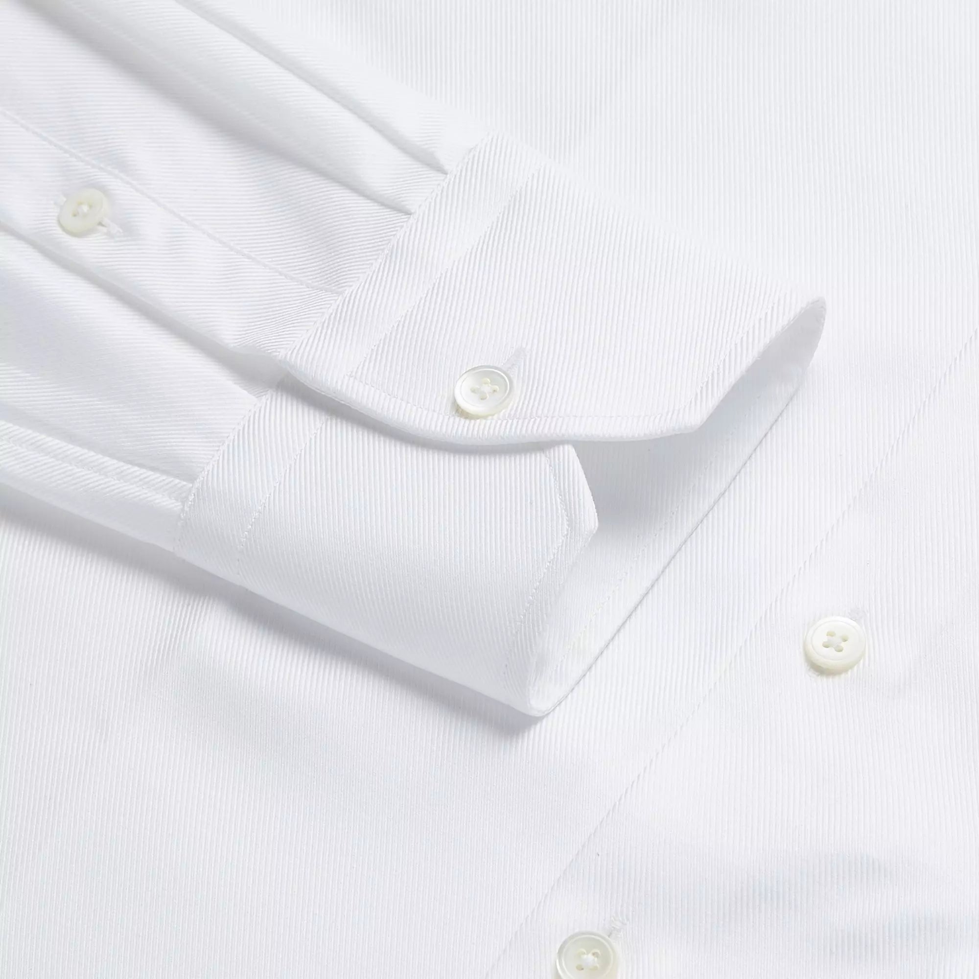 White Tailored Fit Royal Twill Formal Shirt