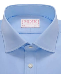 Pale Blue Tailored Fit Essential Poplin Formal Shirt