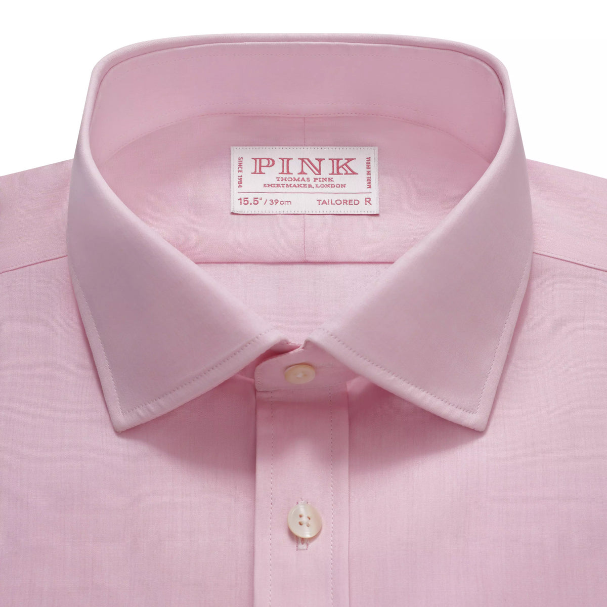 Pale Pink Tailored Fit Essential Poplin Formal Shirt