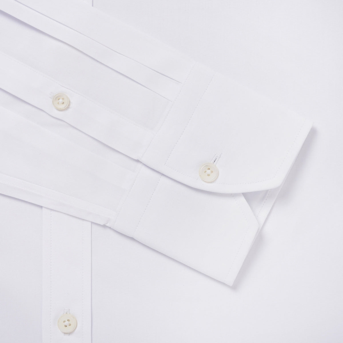 White Slim Fit Essential Poplin Formal Shirt
