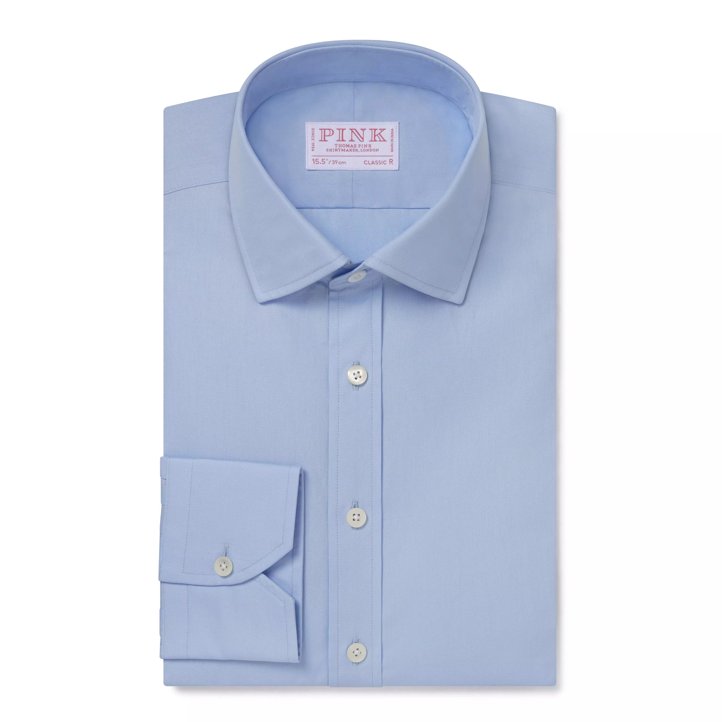 Pale Blue Classic Fit Essential Poplin Formal Shirt