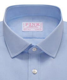 Pale Blue Classic Fit Essential Poplin Formal Shirt