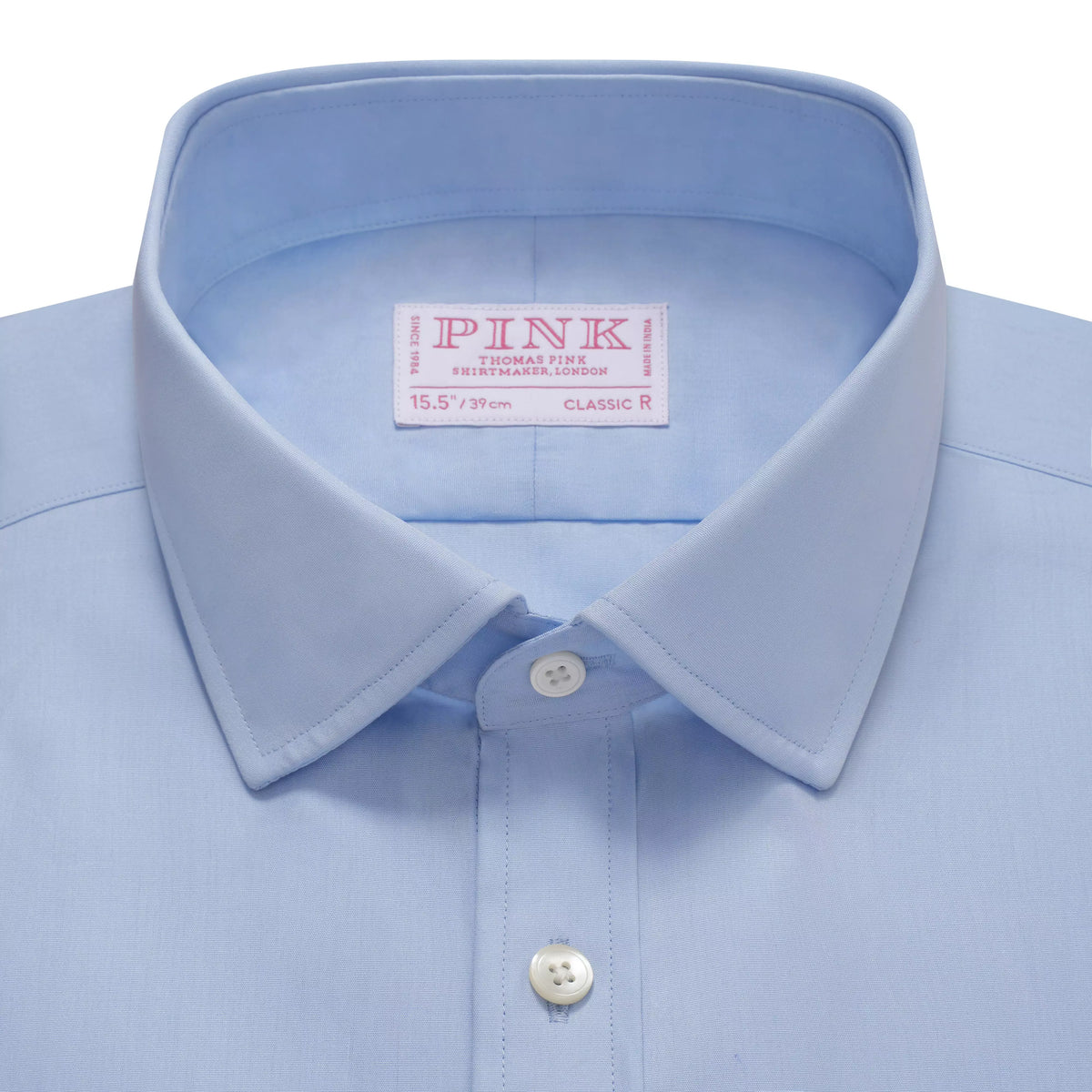 Pale Blue Classic Fit Essential Poplin Formal Shirt