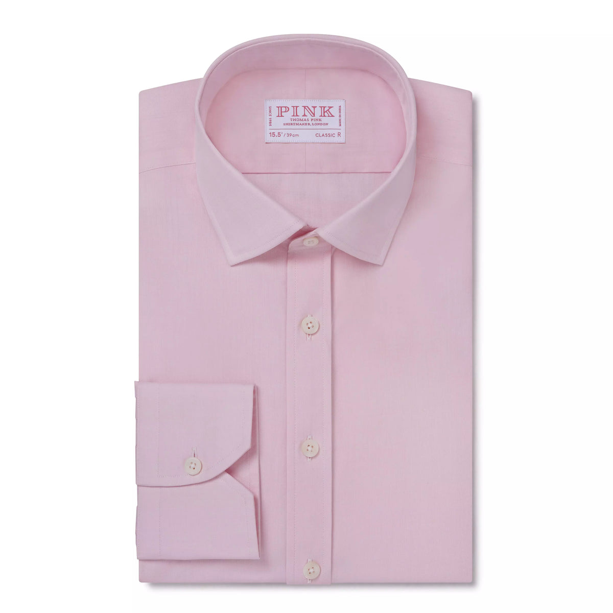 Pale Pink Classic Fit Essential Poplin Formal Shirt