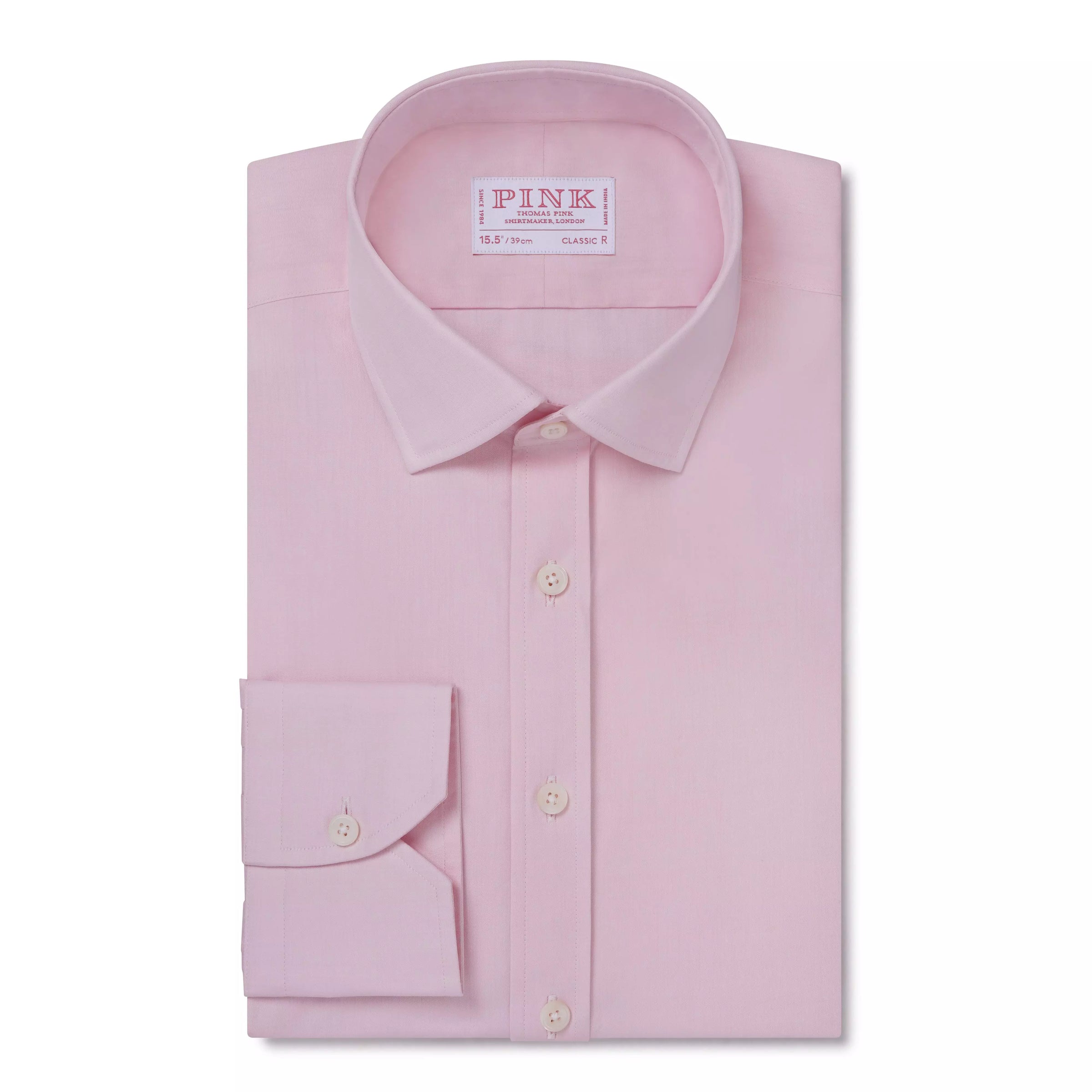 Pale Pink Classic Fit Essential Poplin Formal Shirt