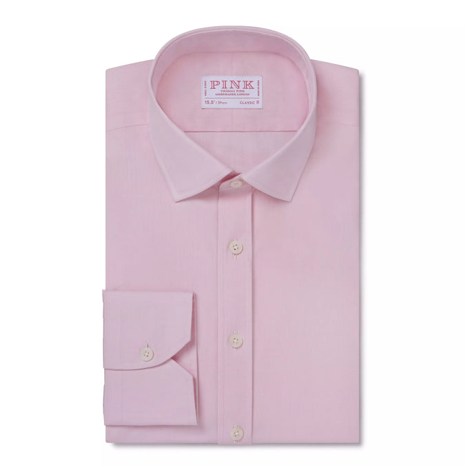 Pale Pink Classic Fit Essential Poplin Formal Shirt
