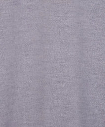 Pale Grey Merino Wool Long Sleeve Polo Shirt